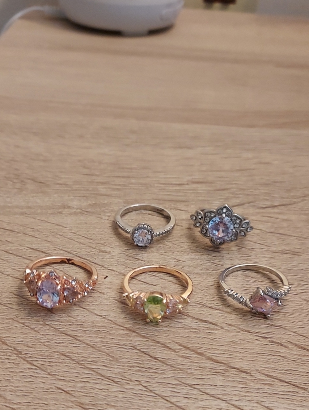 Mixed Gemstone Ring Set - Multicolor Stones